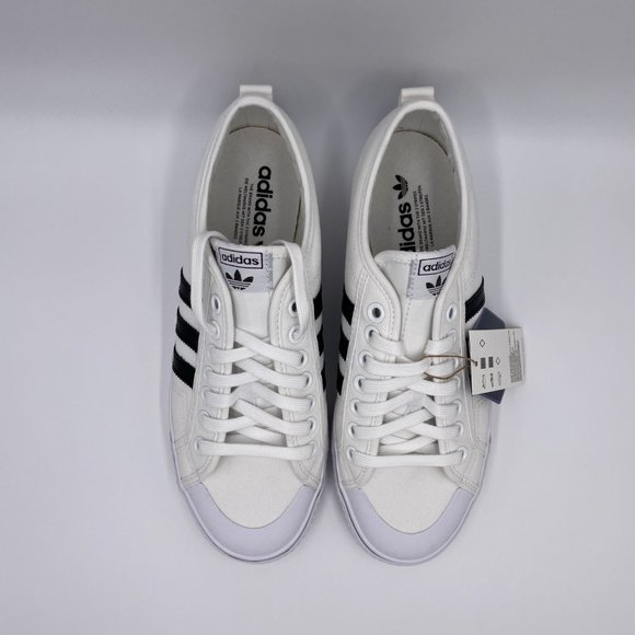 Adidas Nizza White / Black Mens Shoes - Picture 5 of 8